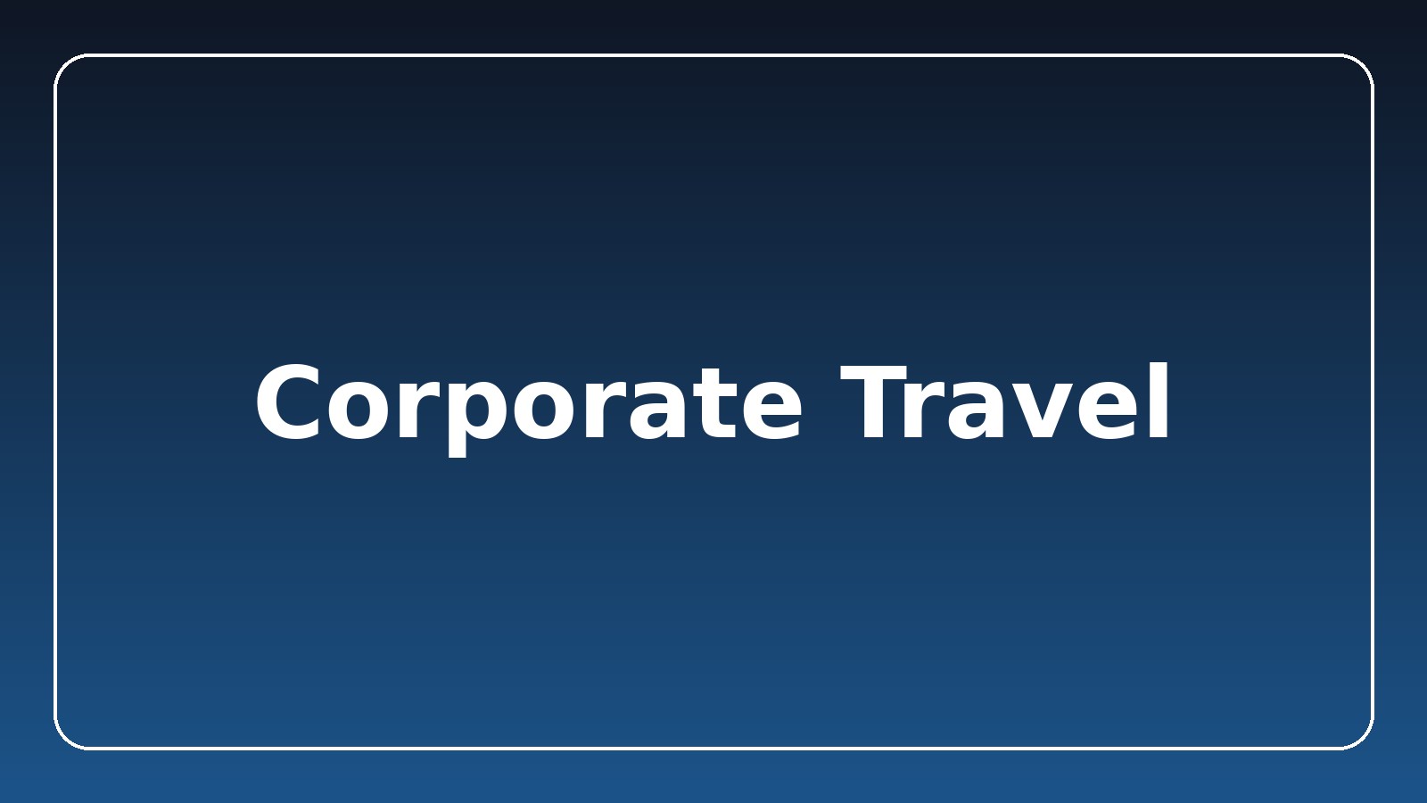 Corporate black car service